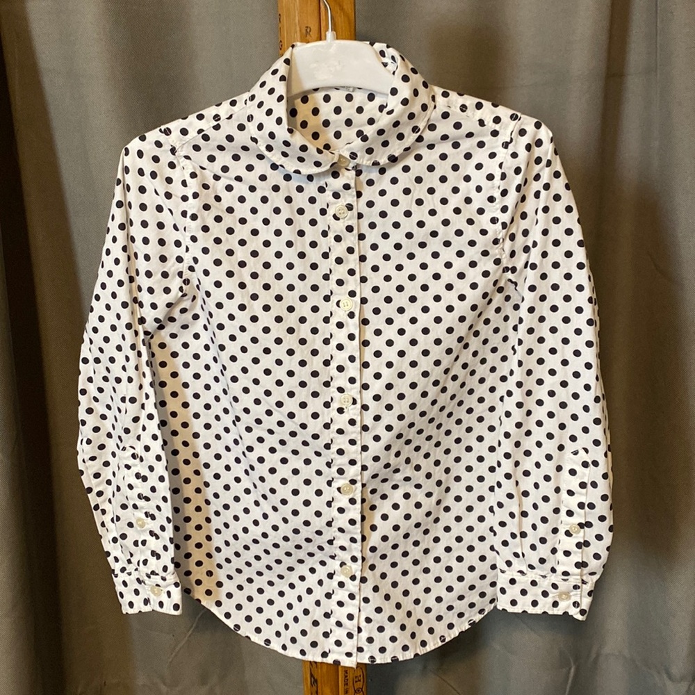 Crew Cuts polka dot button down